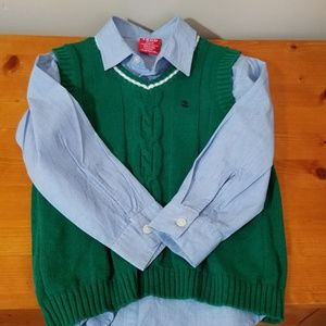 Toddler Sweater Vest/Button Down